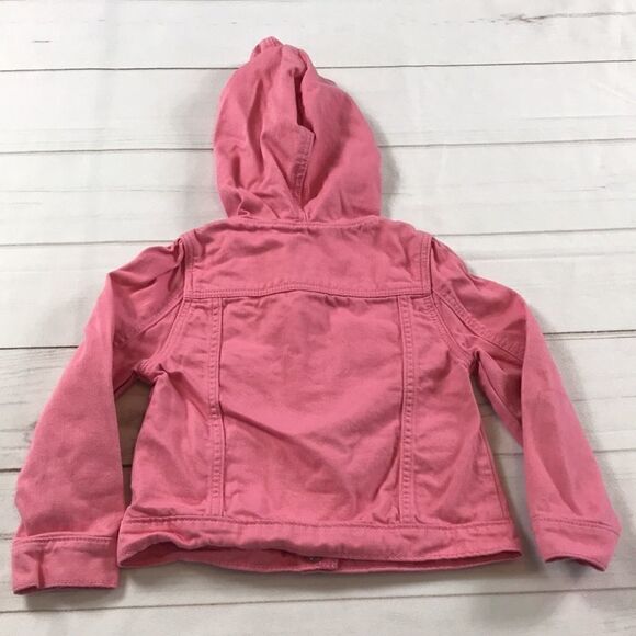 Gap Girl's Denim Hooded Jacket - Picture 9 of 10